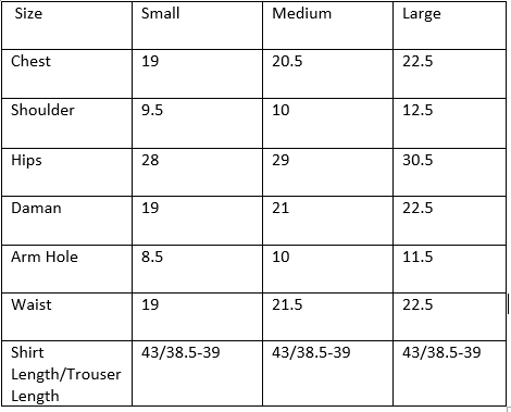 Black stitched Indian co ord set