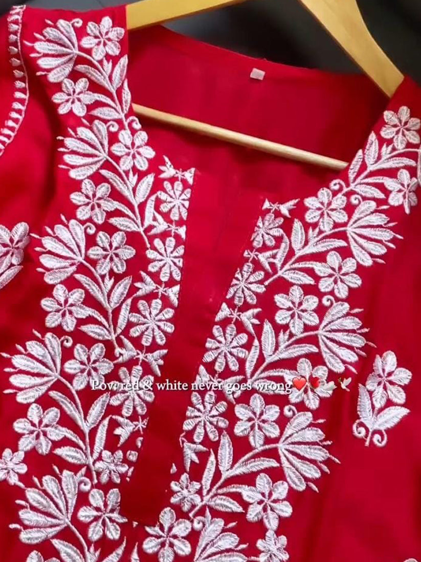 Red Indian Kurti
