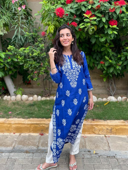 Blue Indian Kurti