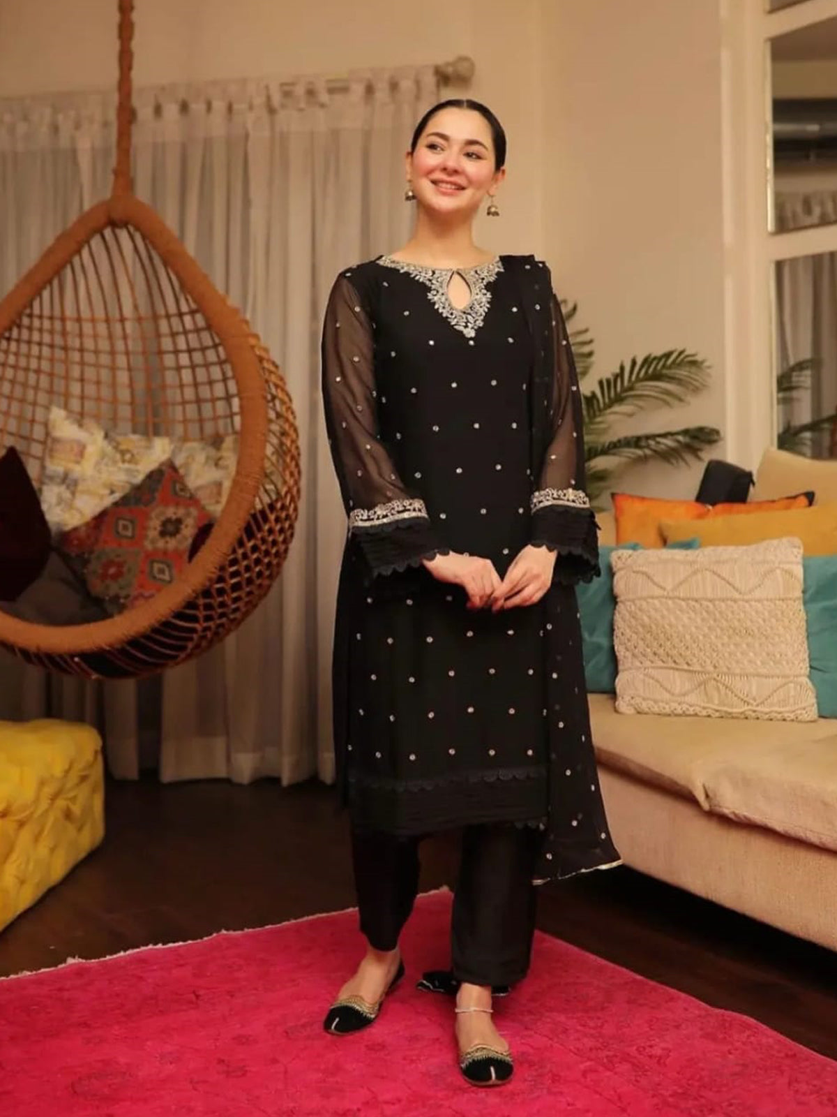 Festive wear Hania Amir Inspired Three piece.