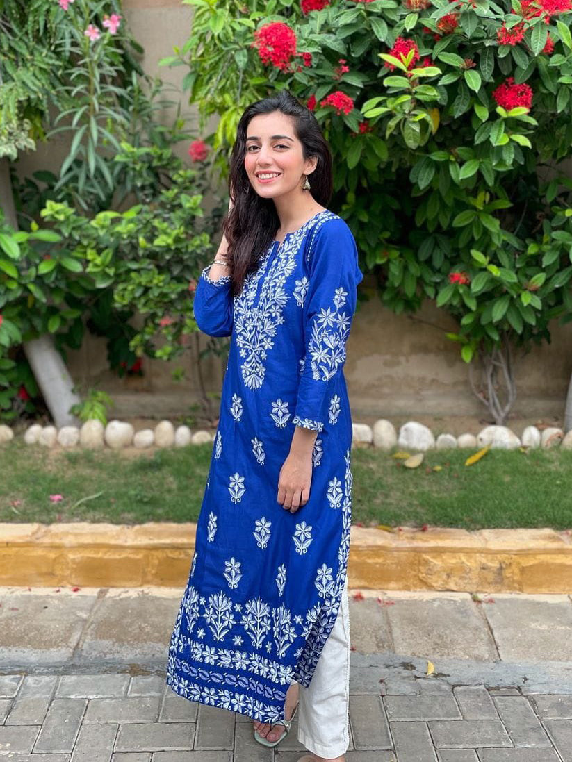 Blue Indian Kurti