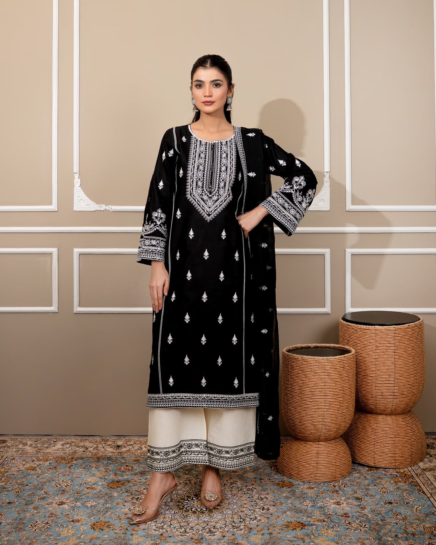 Shahjahan Embroidered 3 piece