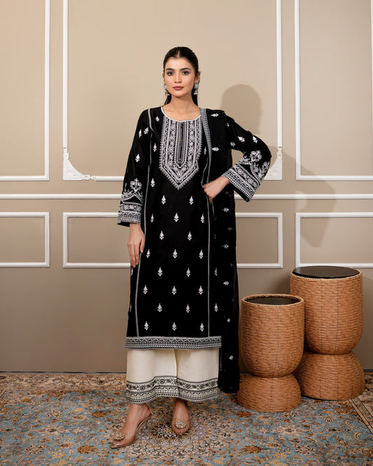 Shahjahan Embroidered 3 piece