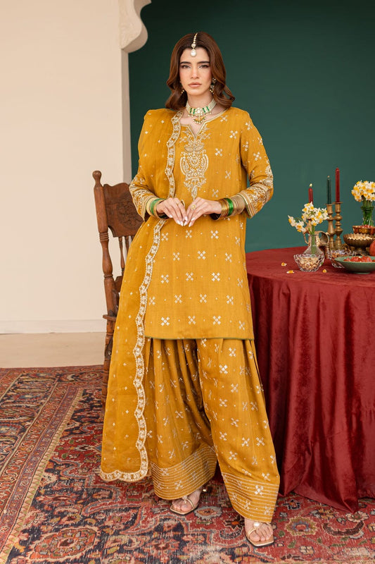 Sona Embroidered 3PC (Farshi)