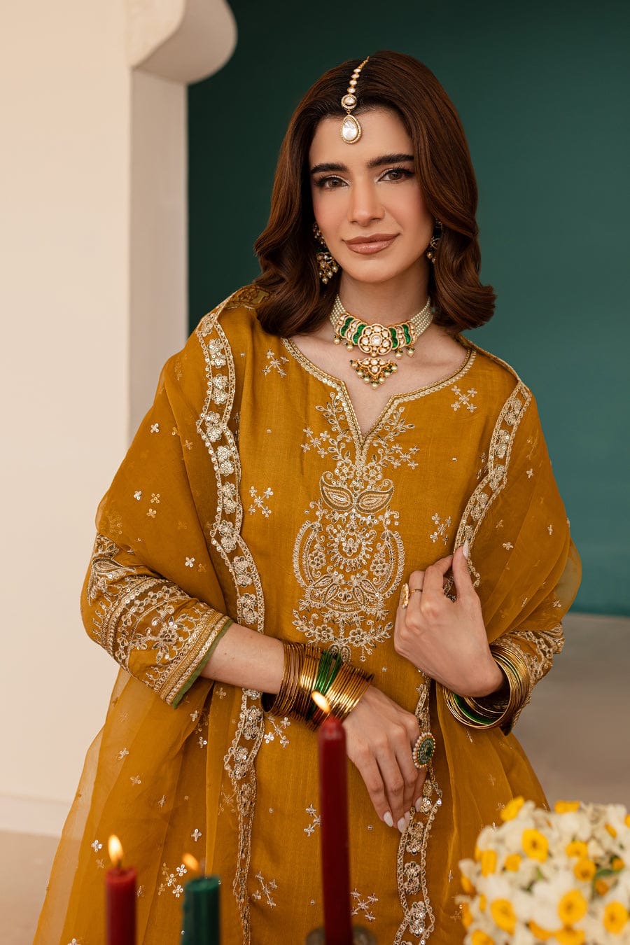 Sona Embroidered 3PC (Farshi)