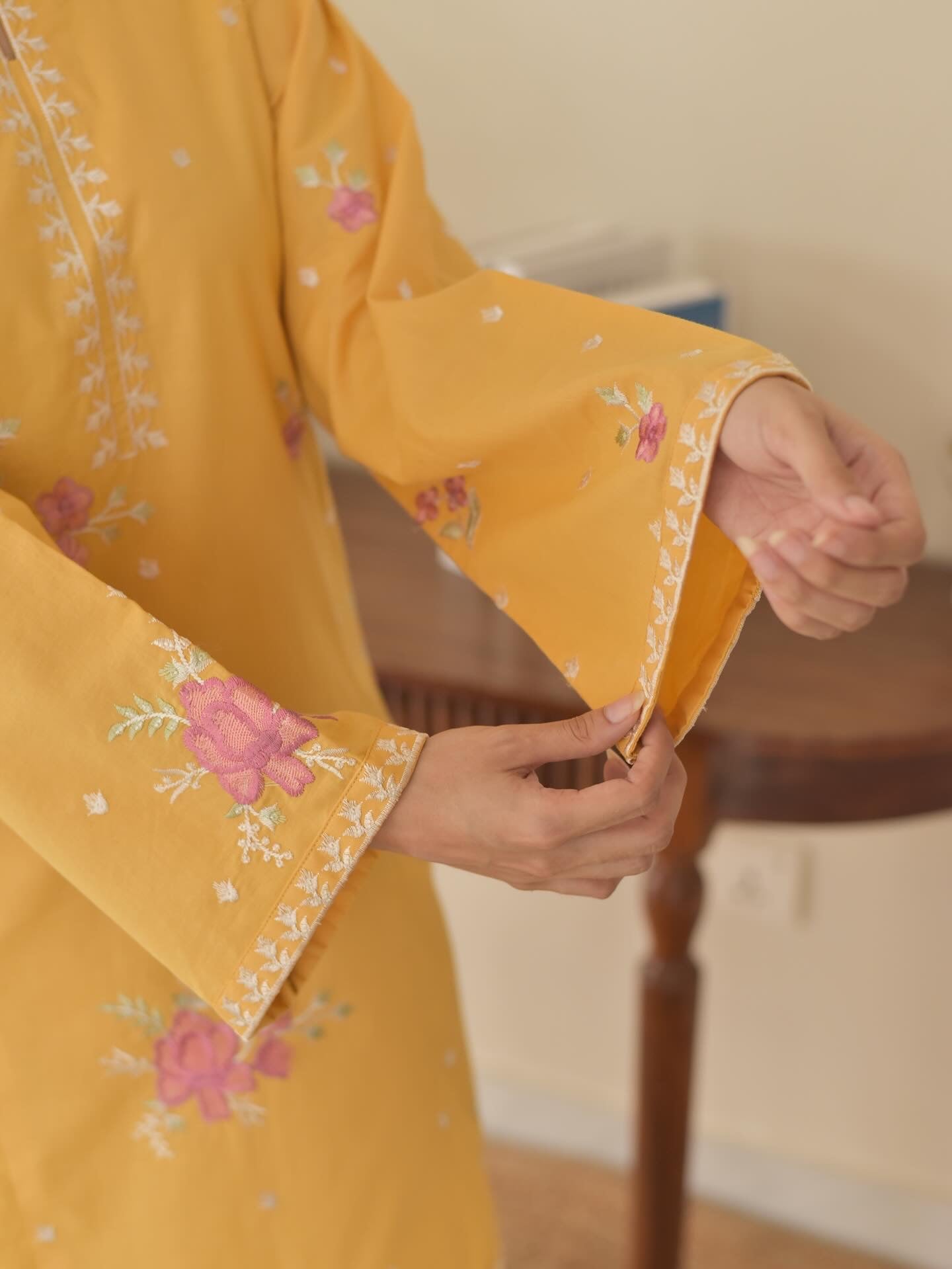 Sunflower Embroidered 3PC