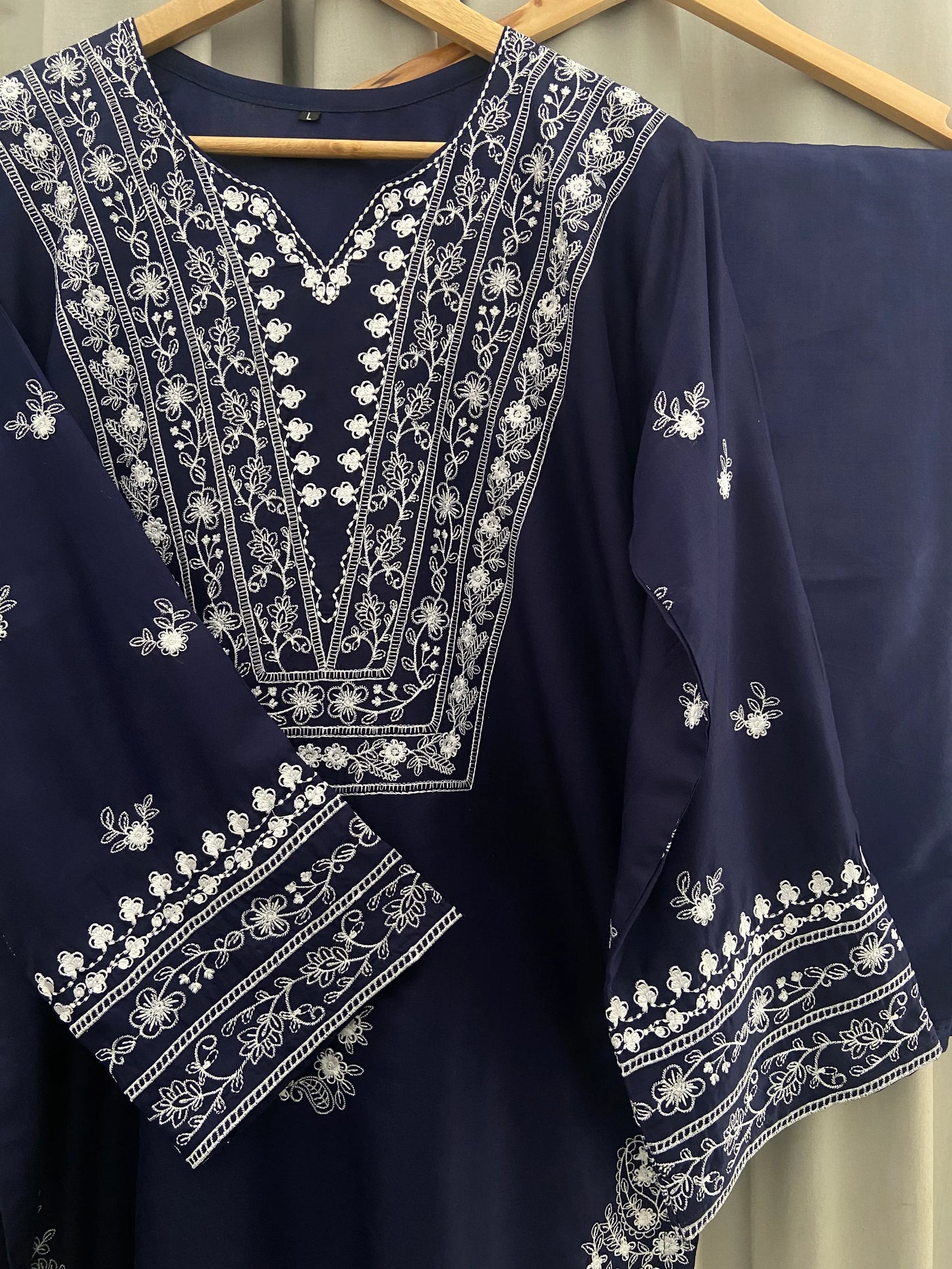 Dazzel Embroidery stitched dress