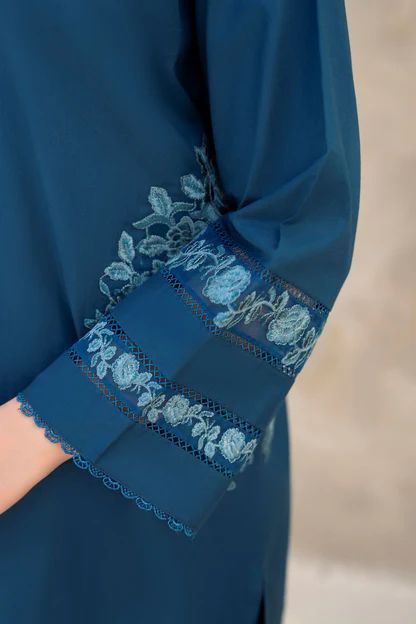 Chic Embroidery with Pockets on side dress