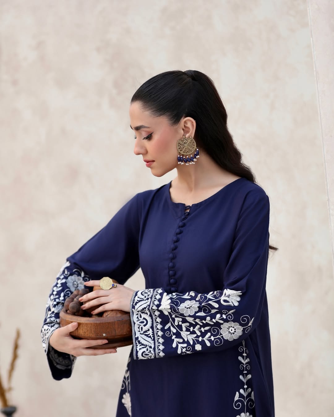 Arzu Blue long length dress