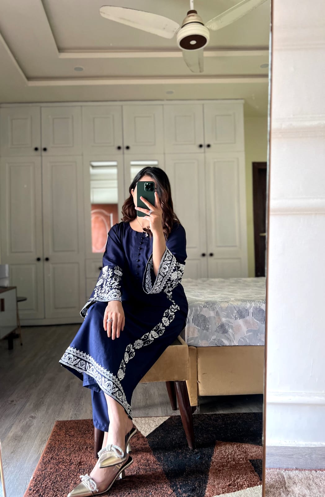 Arzu Blue long length dress