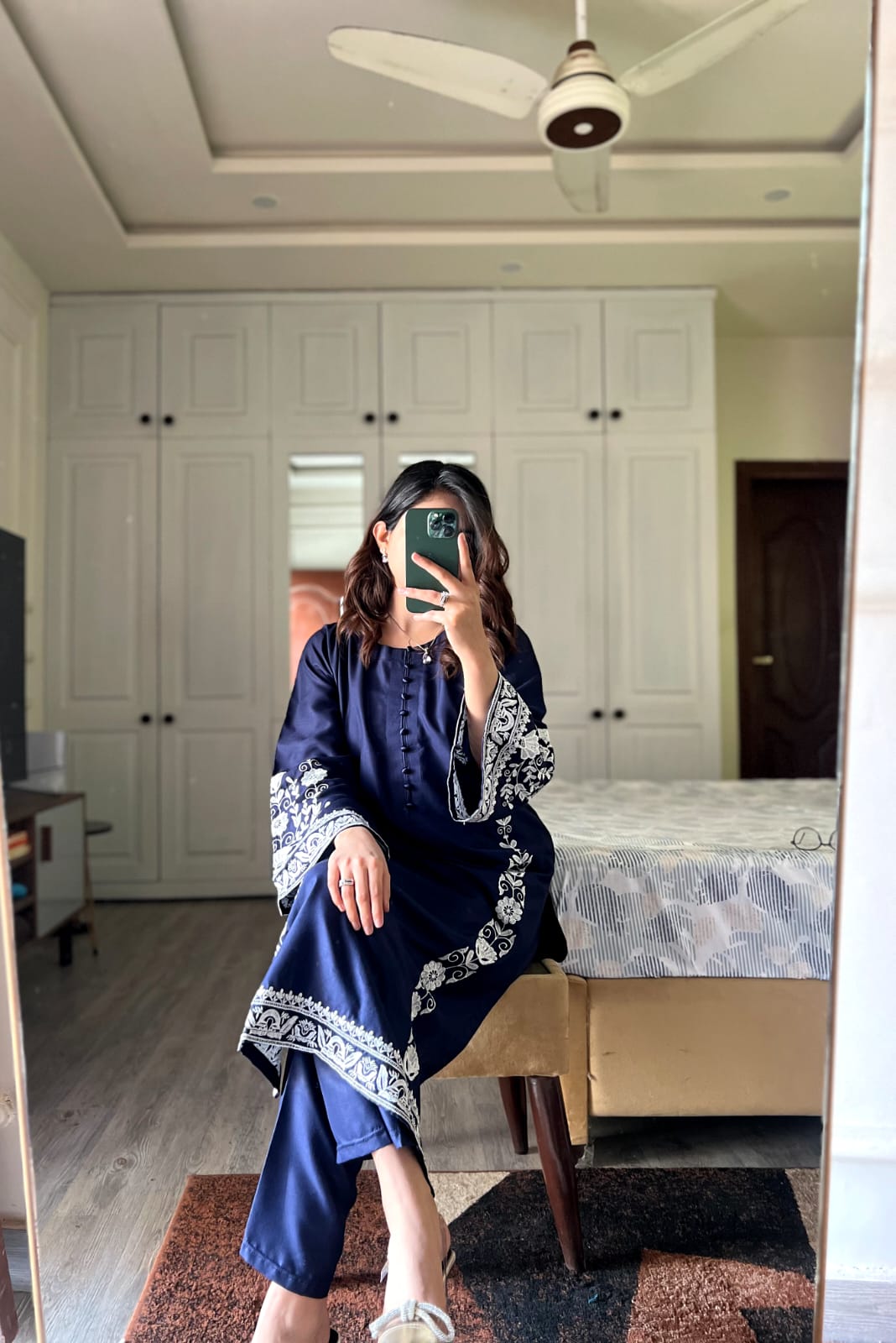 Arzu Blue long length dress