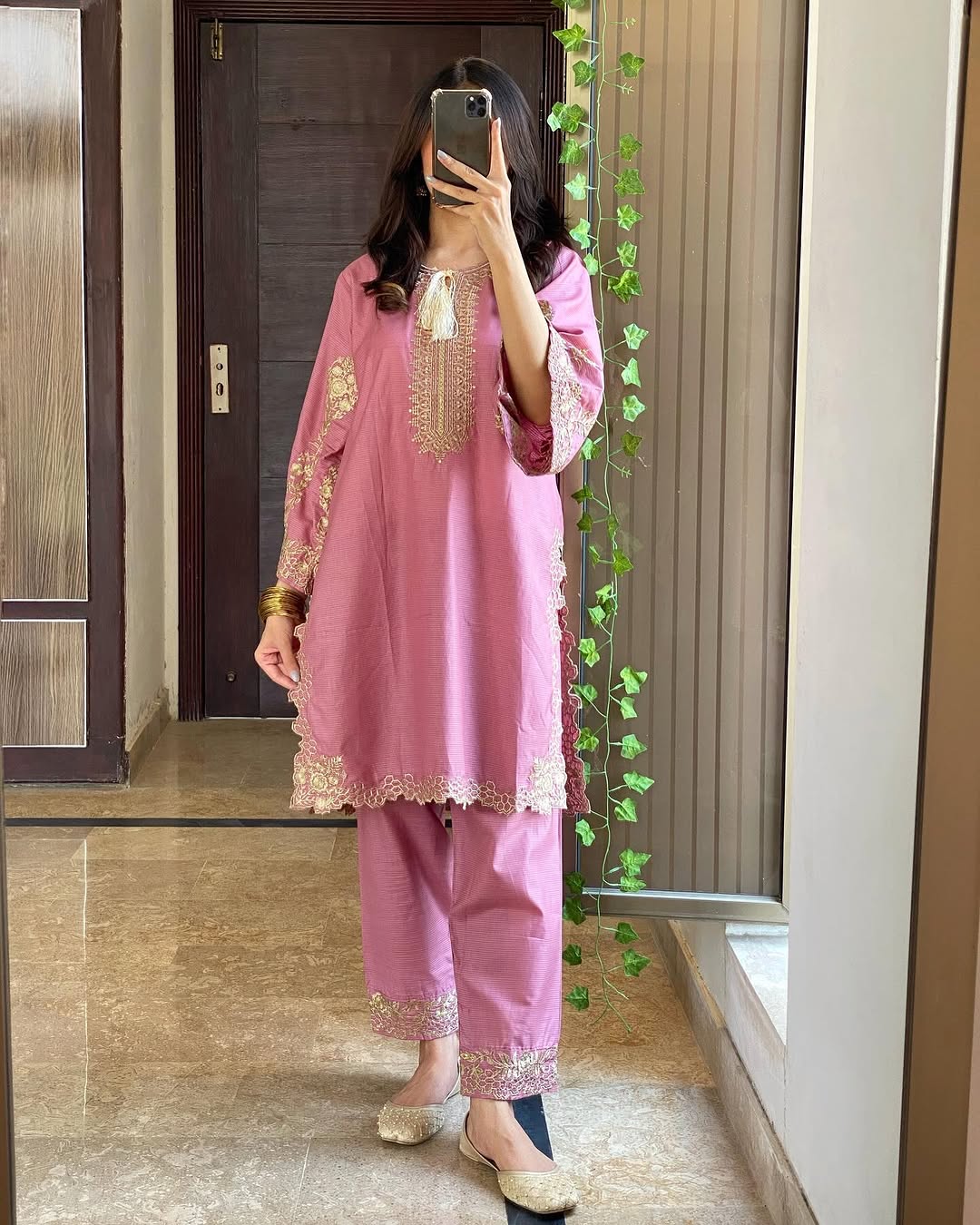 Doria cutwork ready to wear dress