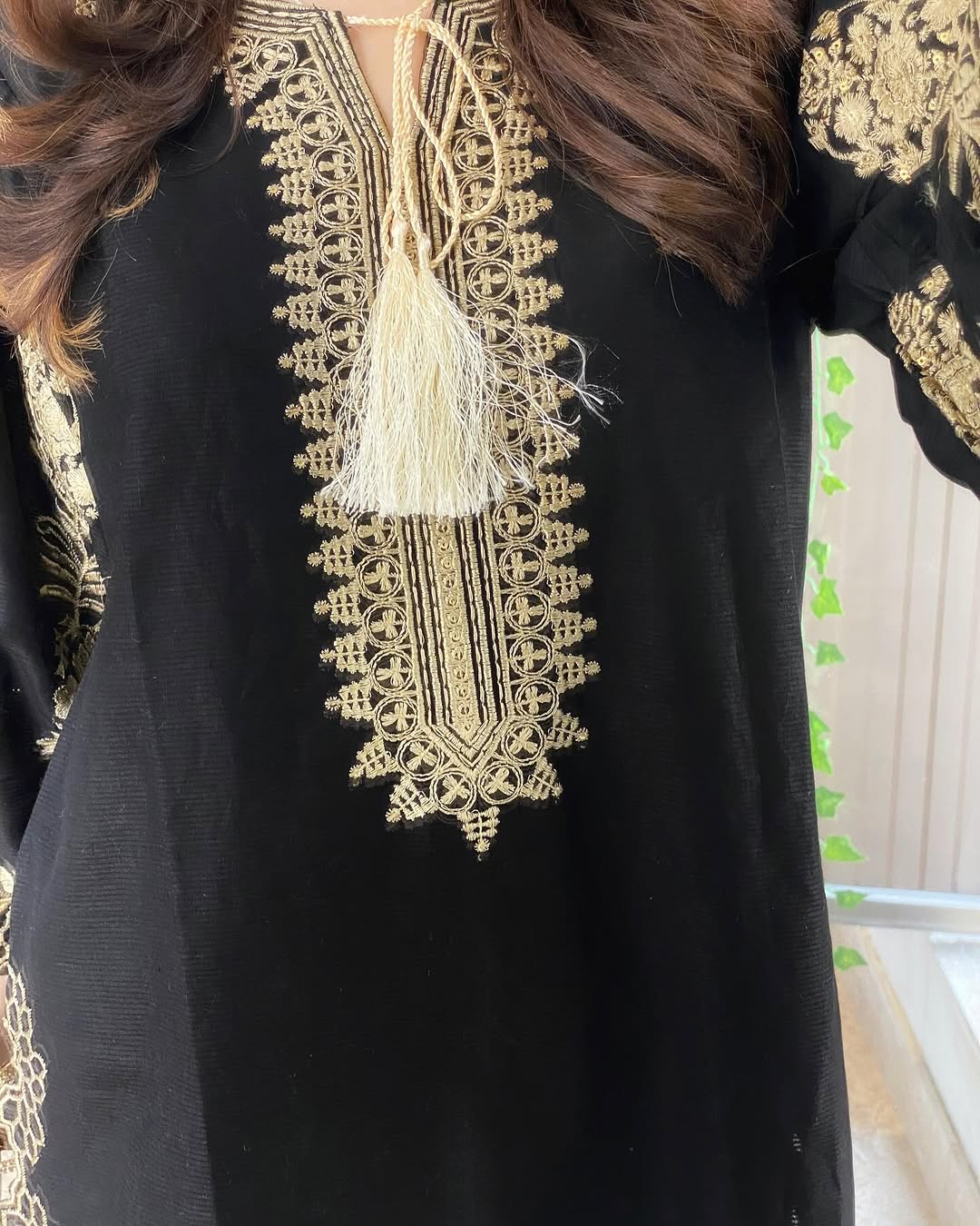 Doria cutwork ready to wear dress