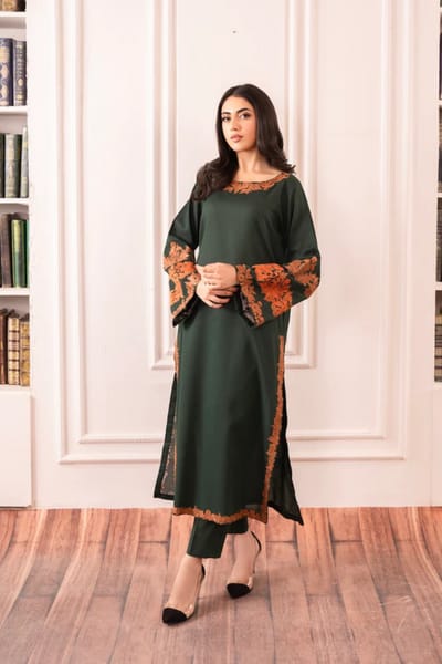 Omal Embroidery stitched dress