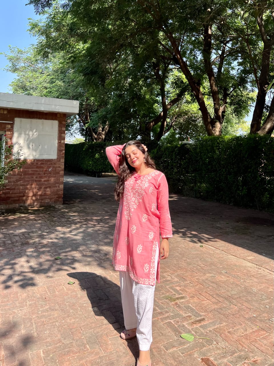 Pink Indian Short Kurti
