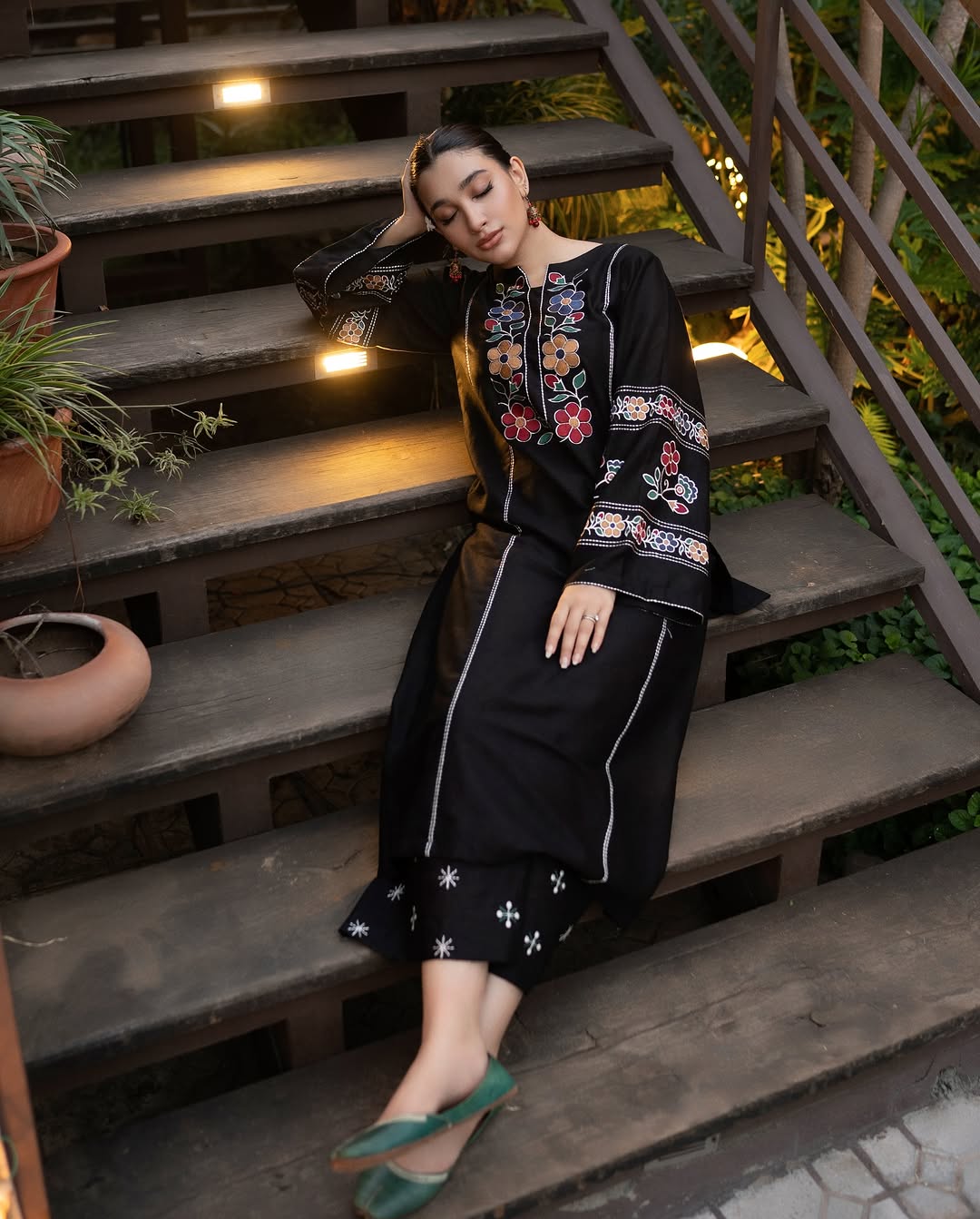 Cottage Fully embroidered dress