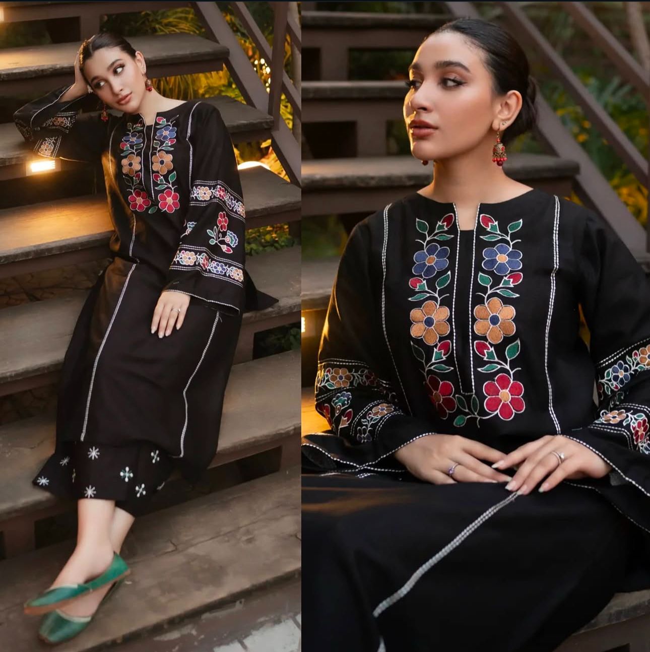 Cottage Fully embroidered dress