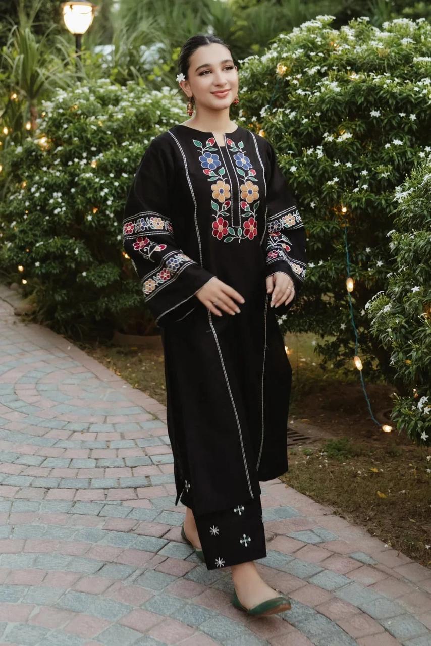 Cottage Fully embroidered dress