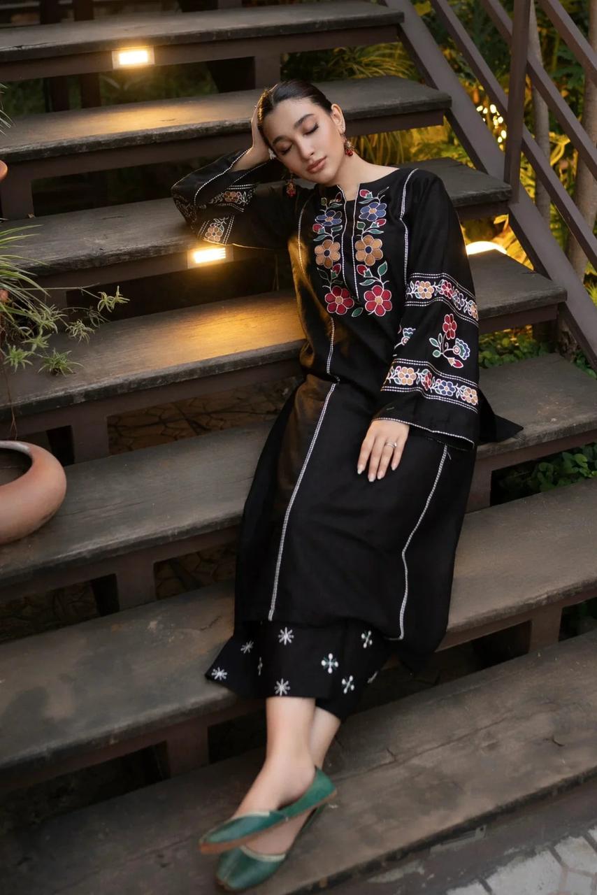 Cottage Fully embroidered dress