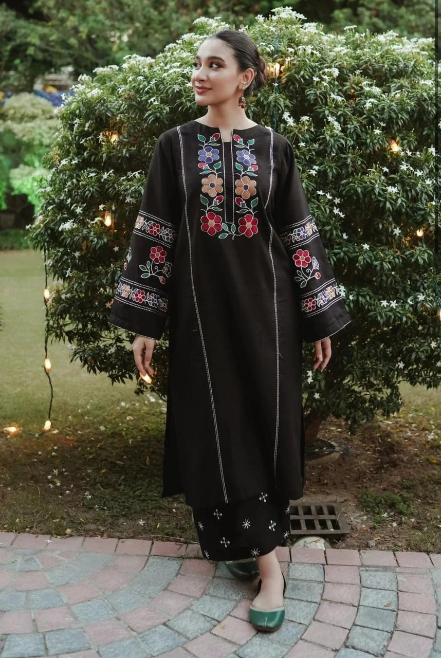 Cottage Fully embroidered dress