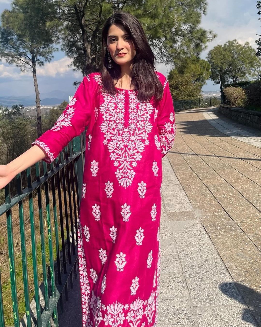 Hot Pink Indian Kurti