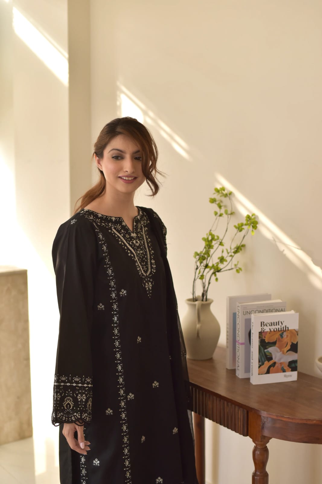 Bareen Embroided 3 piece dress