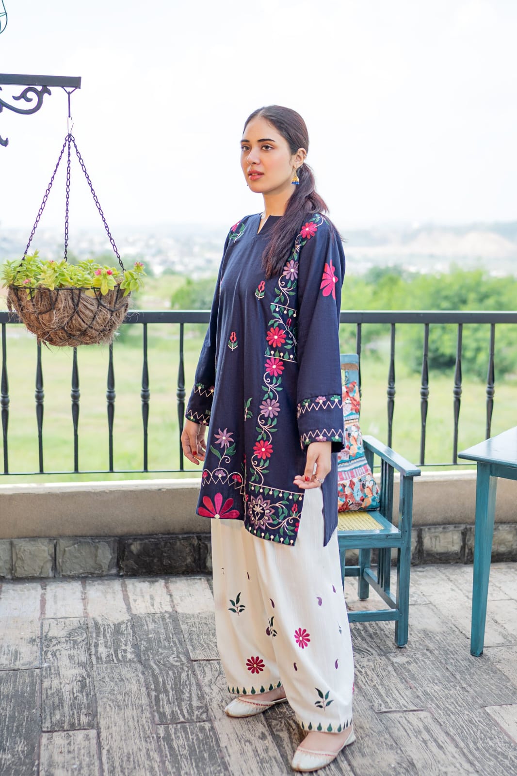Dananeer Embroided 2 piece dress