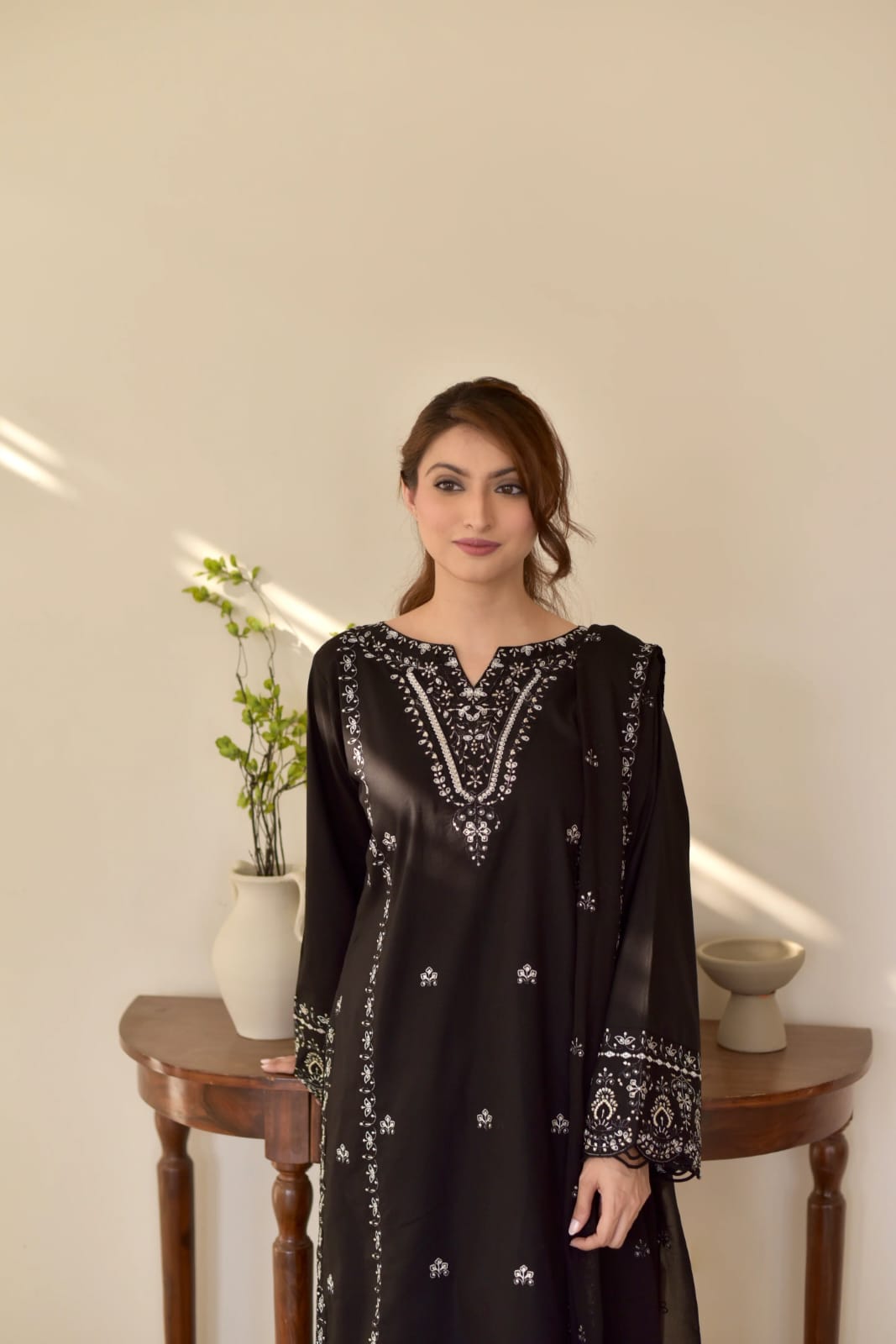 Bareen Embroided 3 piece dress