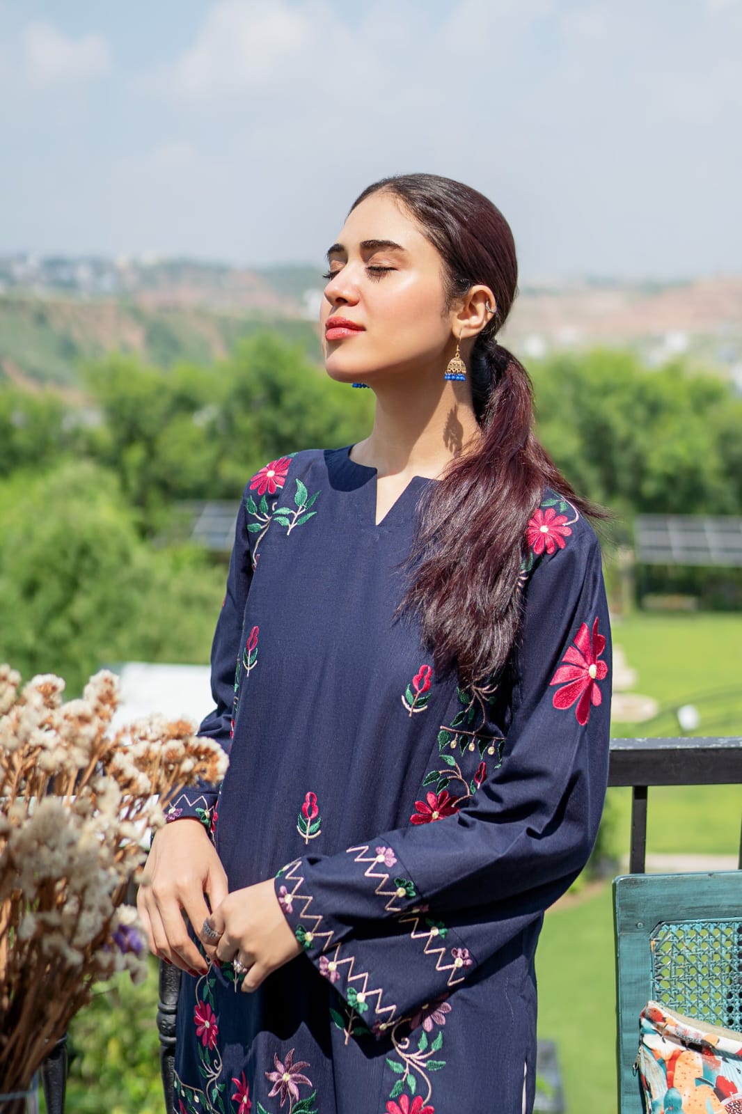 Dananeer Embroided 2 piece dress