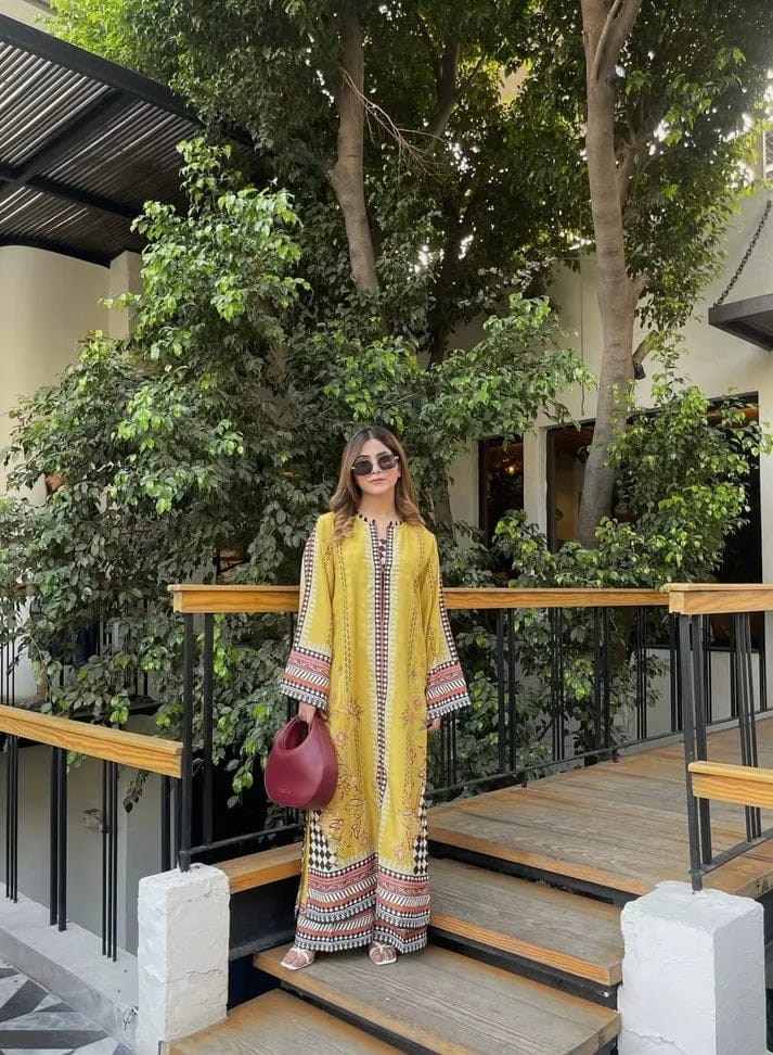 Yellow Blush Printed Co ord